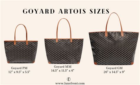 goyard artois pm size